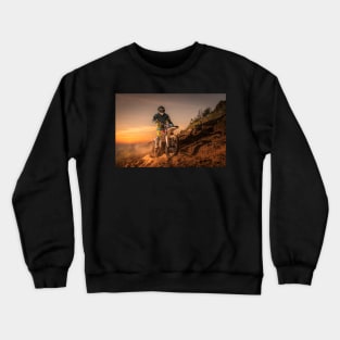 Enduro bike rider Crewneck Sweatshirt